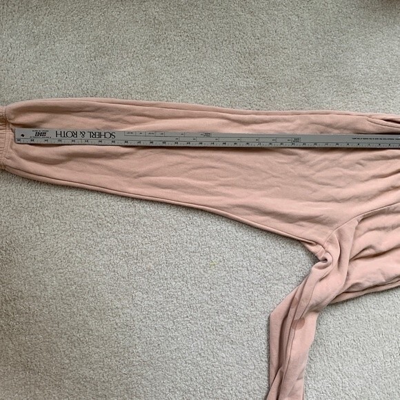 RSQ Blush-Tan Cotton Sweatshirt Fleece Sweatpants Size S - Picture 8 of 8